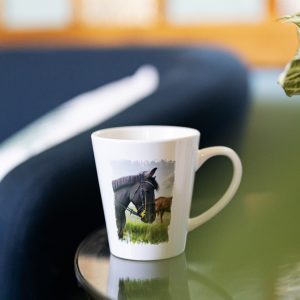 Kubek ze zdjęciem koni